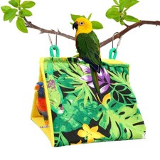 Bird Parrot Nest Hammock Hanging Tent Sleeping Bed Cage Hut House Cave Hideaway