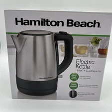 Hamilton Beach 1L Electric Kettle 1 Liter 4 Cup (40978) New In Box