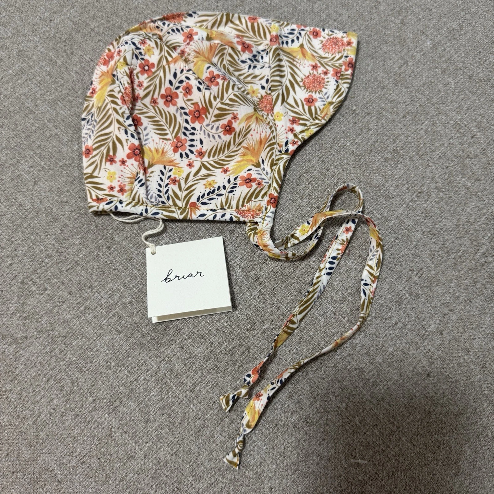 NWT Briar Baby Brimmed Bonnet Hat 6-12 Months 100% Cotton Floral Beach Summer
Opens in a new window 