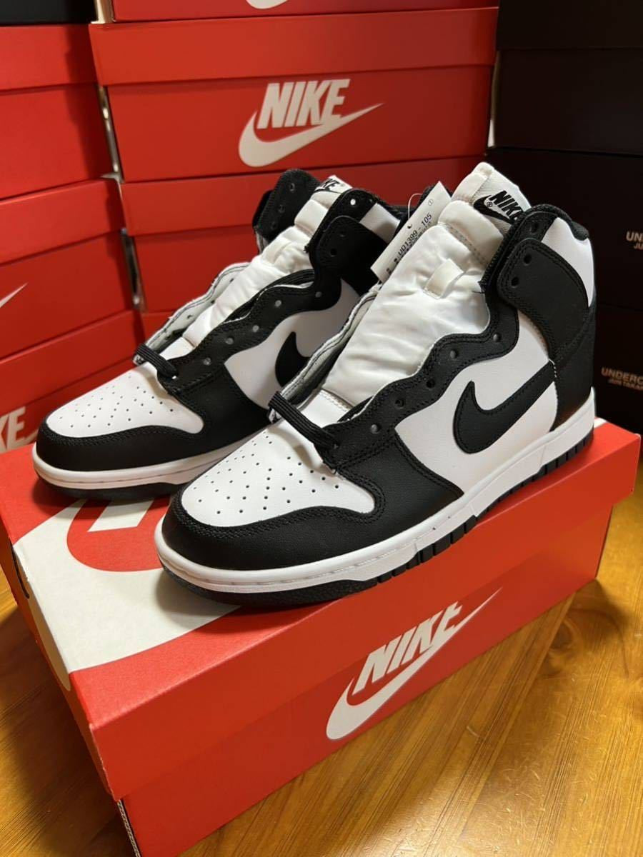 NIKE Men 8.0US I Boxed   Dunk High Retro White Black Panda