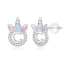 Unicorn Gifts for Girls - Sterling Silver Unicorn Earrings for Girls Kids J - 38