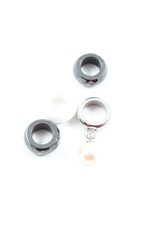 BROSWAY Set di gioielli Donna nero-bianco-argento stile casual