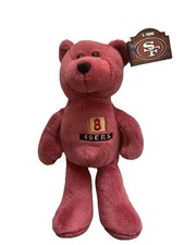 Limited Treasures Steve Young Pro Bear Plush 1998 NFL SF 49ers 8 Bean Bag Teddy