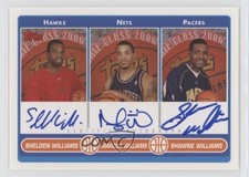 2006-07 Topps Rookie Photo Shoot Triple Shelden Williams Marcus Shawne Auto 3c7