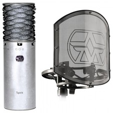 Aston Spirit Large Diaphragm Condenser Mic Bundle with SwiftShield Silver