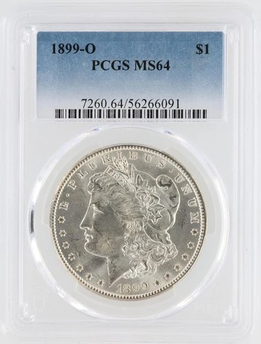 1899-O Morgan Dollar PCGS MS64 S$1 New Orleans Minted Silver Dollar No Reserve