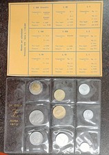 Serie  1970 9 Valori 500 + 200 Lire bimetallico 1997 1993 Commemorat No argento 