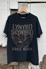 Hot Lynyrd Skynyrd Free Bird T-shirt, Unisex Black Cotton T-shirt, Size S-5XL