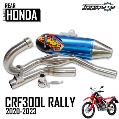System Stainless Steel Rear Exhaust Full Blue For Honda Crf300L Rally 2020-2022