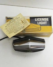 License Plate Light Hollywood Accessories Model 52 IOB NOS from 1968