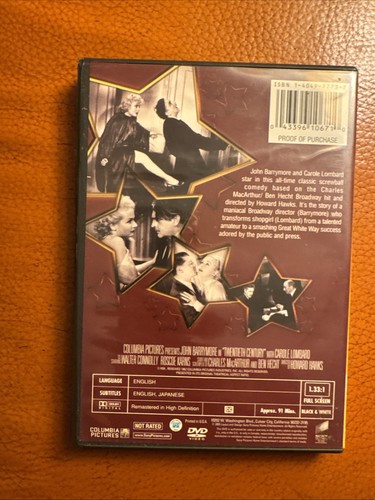 Twentieth Century DVD 1934 John Barrymore Carole Lombard - Bild 2 von 4