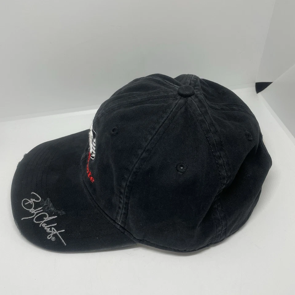 NEW Bobby Labonte BL distressed Black Cap official Race Shop Racing Sample Hat - Image 2 of 4