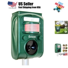 2025 Upgraded Solar Animal Repellent, Cat Repellent Outdoor, Squirrel Repelle...