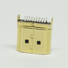 50pcs PCB Chassis SMD Socket Male Plug Connector Gold Plated HDMI 1.6mm 19Pin