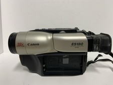 Canon ES180 8mm Video Camcorder Boxed Kit w/Remote, AC/DC Charger, Battery,Instr