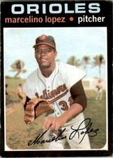 1971 TOPPS MARCELINO LOPEZ B BALTIMORE ORIOLES #137 VG/EX