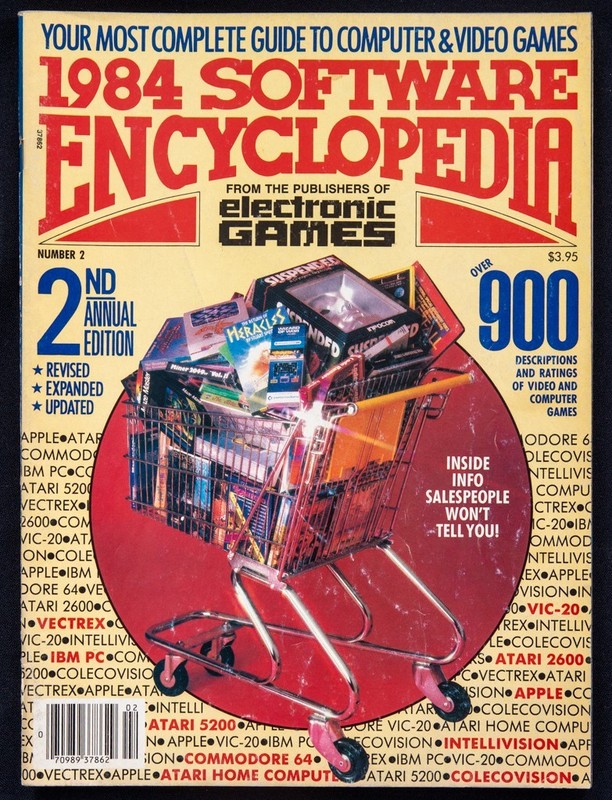 VINTAGE / SUPER RARE - Electronic Games 1984 Software Encyclopedia