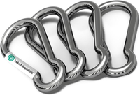 Karabinerhaken Klein 6Mm I 4 Stk. I Mini Karabiner, Carabiner