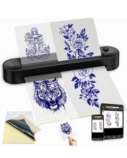 Tattoo Stencil Printer, Bluetooth Thermal Printer with Save Custom Templates