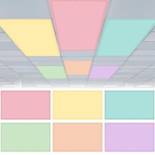 6 Pcs Fluorescent Light Covers for Ceiling Lights Classroom Magnetic Light Co...