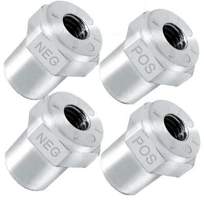 Car Battery Post Adapter Side Post To Top Post 3/8 Inch Female Thread 4 PCS