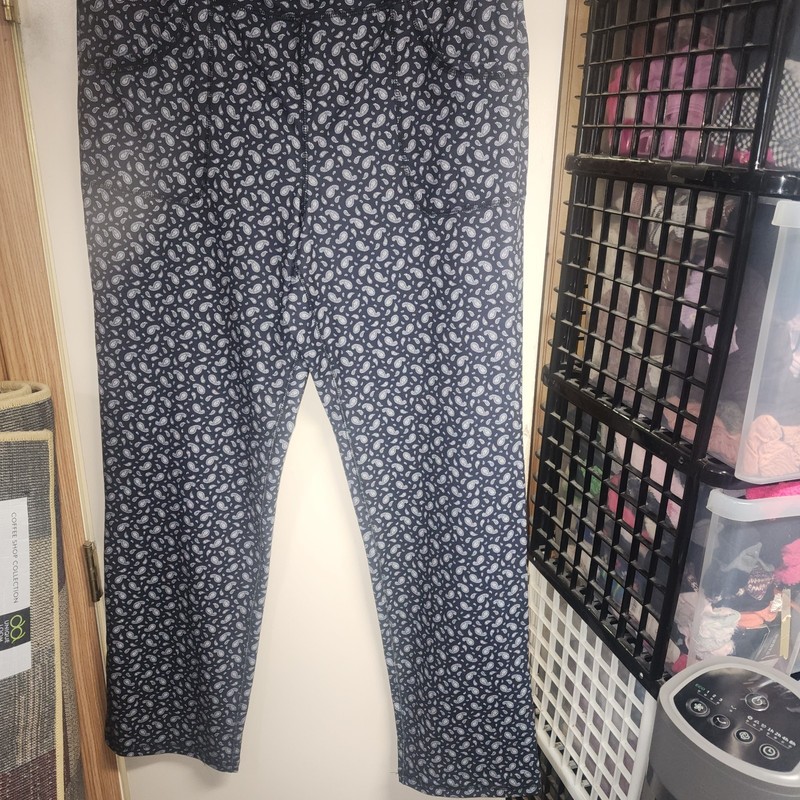 LANDS' END Paisley Tall Womens Pants - L/T