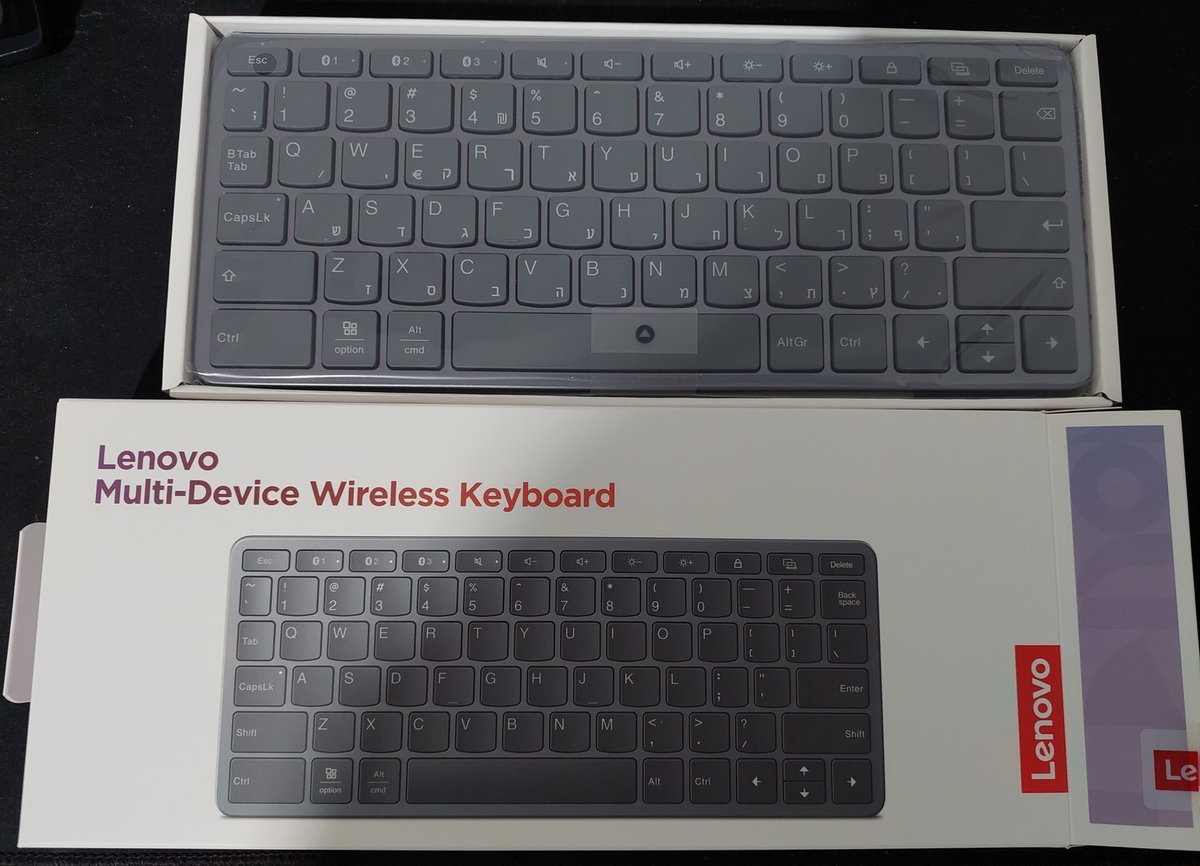 Lenovo Multi-Device Wireless Keyboard gray ZG38C05821