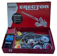 Vtg Gilbert Erector No. 10051 Electric Engine Set w/ Box  Instructions AS-IS 