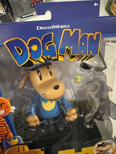 Jakks Pacific Dreamworks Dog Man Movie 5 pollici figura cane uomo NUOVO 2025 - Foto 2 di 7