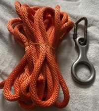 30foot Orange Rope, Lock Karabiner And Rope Wales Clog, Rope Brand New.