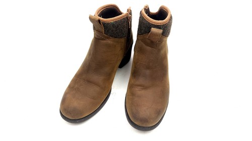 Merrell Chateau Ankle Boots Heeled Leather & Quilted Nylon Womens Size 8.5 - Picture 5 of 10