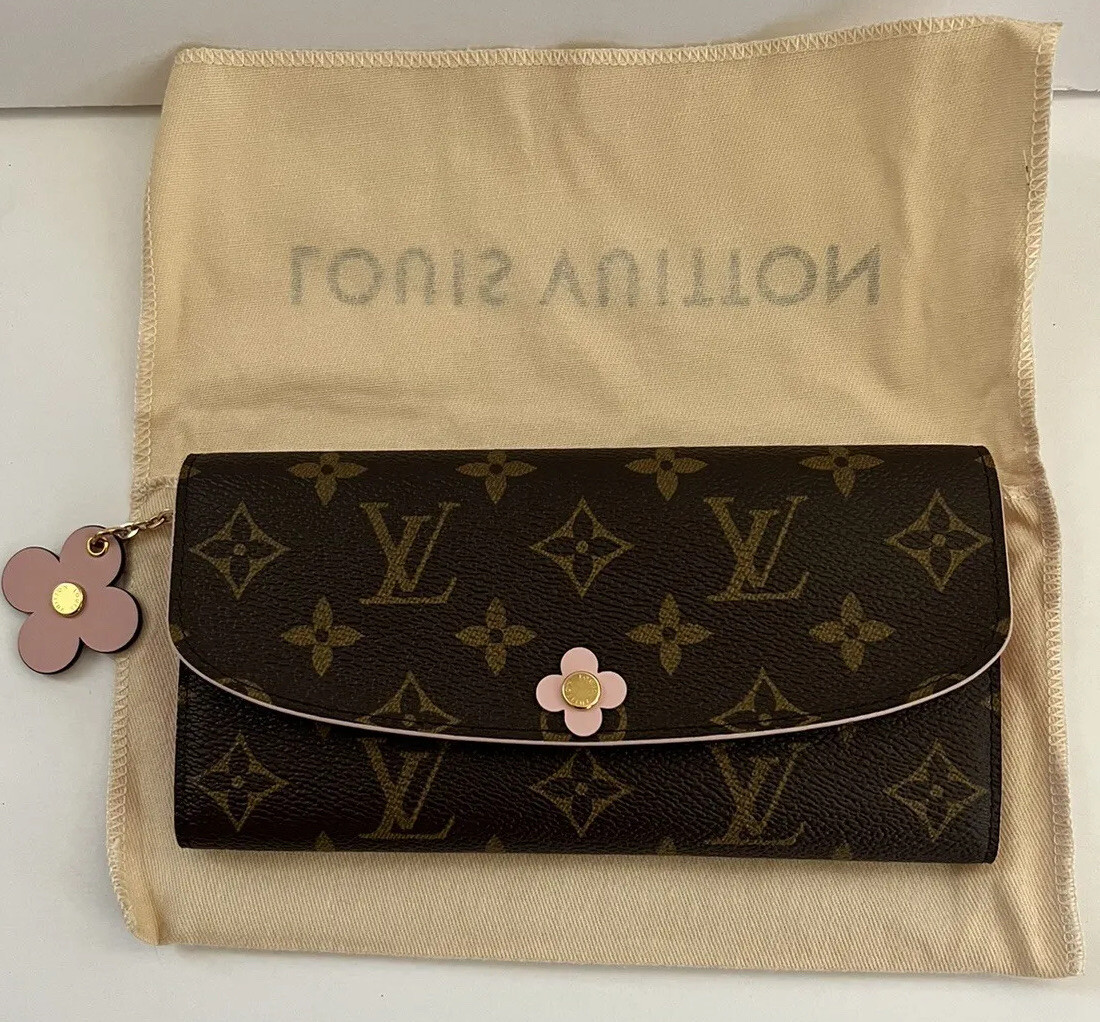 Louis Vuitton Monogram Bloom Flower Emilie Wallet Fuchsia-Louis Vuitton  Monogram Bloom Flower Emilie Wallet Fuchsia-RELOVE DELUXE