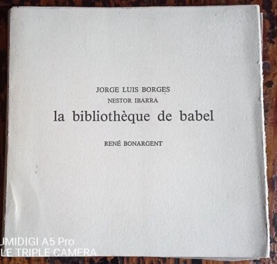 Jorge Luis Borges - la bibliothèque de Babel - 1990 Indifférences ill Bonargent - Photo 1/4