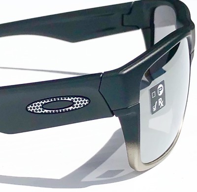 NEW Oakley TWO FACE Machinist BLACK w CHROME Iridium Lens Sunglass