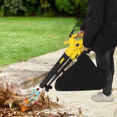 Leaf Blower Mulcher Vacuum Yard Tool Outdoor Leaves Collection Corded Electric