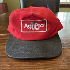 AgriPro Seeds Farming Red K-Products Snapback Baseball Cap Hat