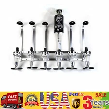 6 Bottle Alcohol Liquor Dispenser Stand Wall Mounted Drink Beer Wine Bar Butler