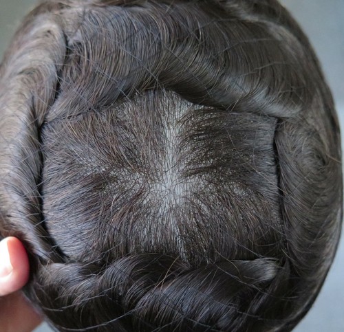 Toupee for Men Natural Thin Skin Real Human Hair Replacement System Hairpieces - Picture 30 of 183