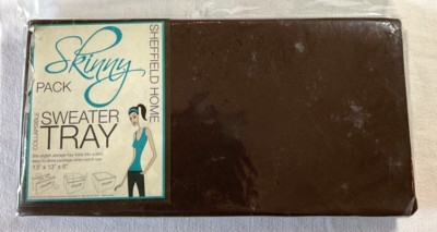 SHEFFIELD HOME SWEATER TRAY BIN BROWN 13 X 13 X 6 NIP