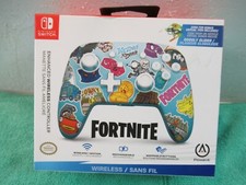 PowerA Enhanced Wireless Controller for Nintendo Switch - Fortnite Sticker Mania