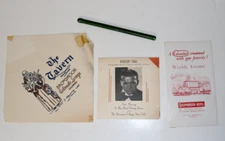 THE BRADMOOR HOTEL 1941 ephemera  glass swizzle stick  Pierson Thal