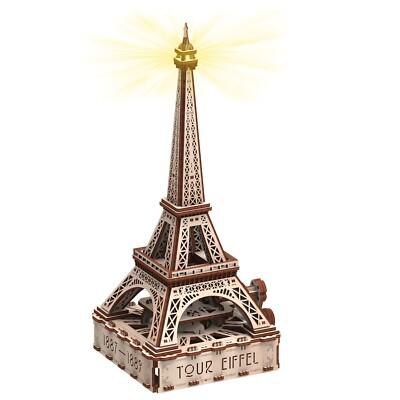Eiffel Tower - 3D wooden mechanical constructor puzzles