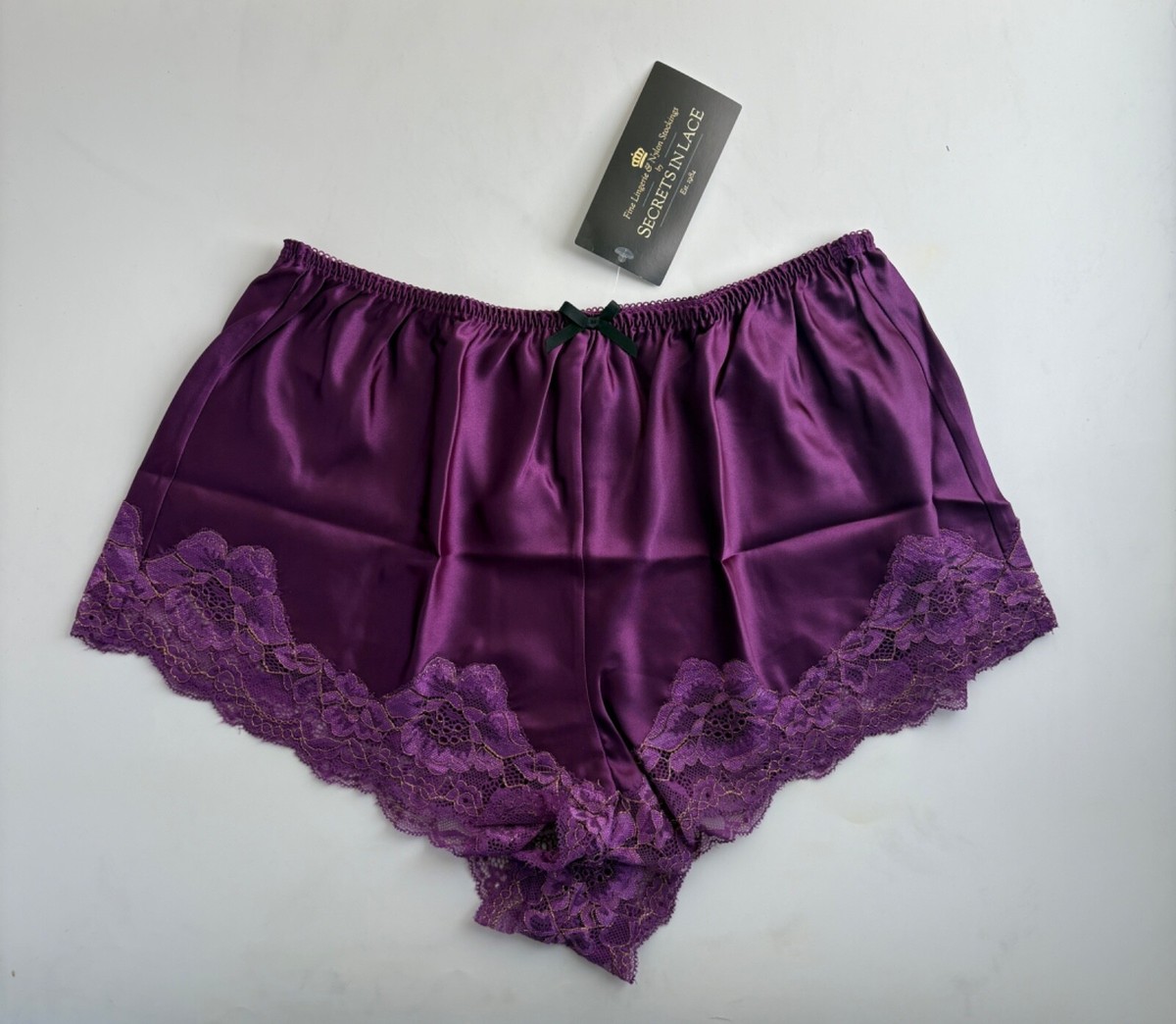 Empress Purple Satin Tap Pant By Secrets In Lace Style 41116 | eBay