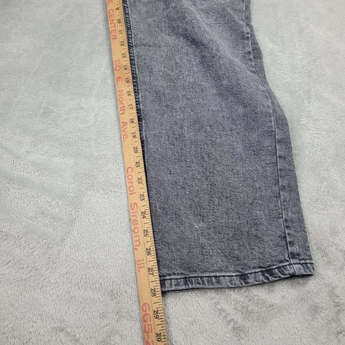 Wild Fable Super High-Rise Straight Denim Jeans Women's Size 14 Black Button-Fly - Picture 13 of 15