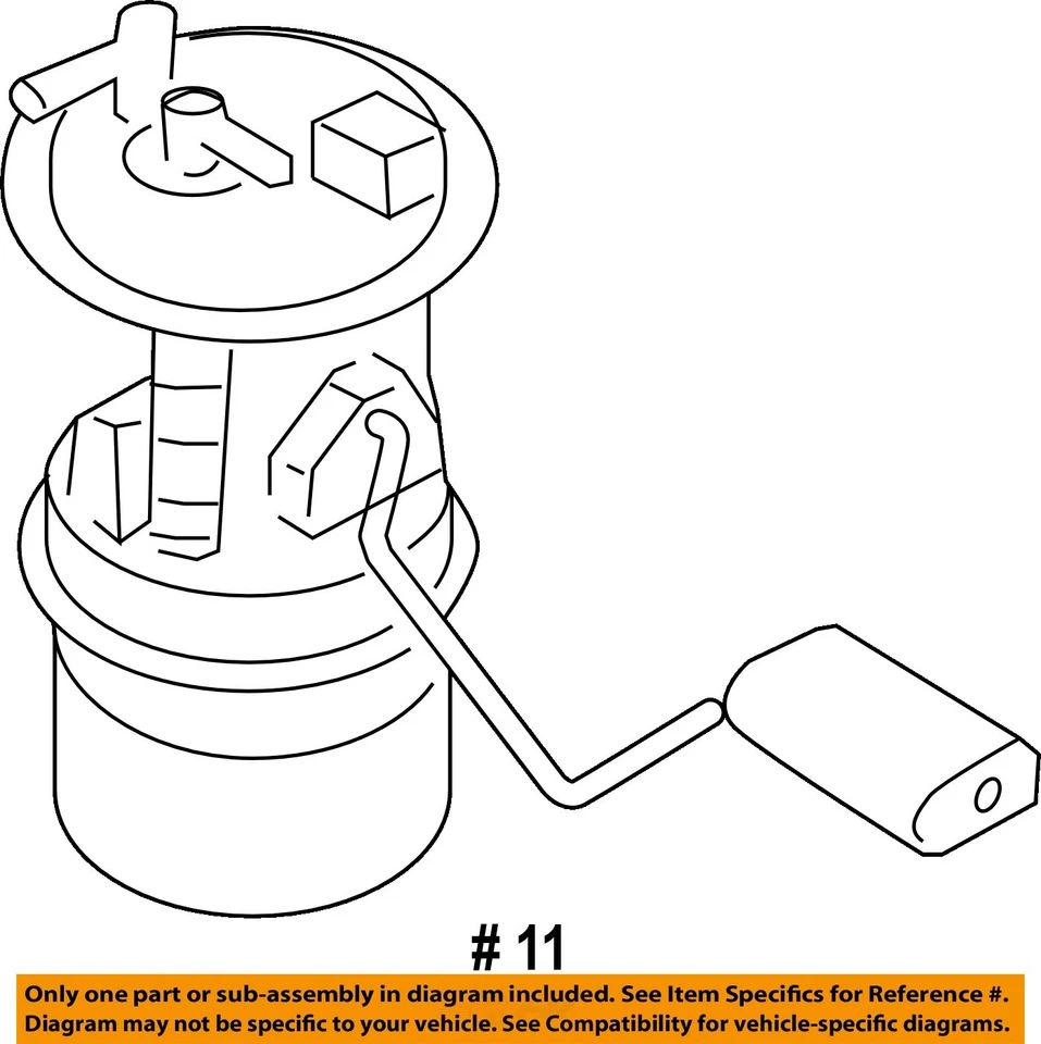 Used Fuel Pump fits: 2006 Nissan Murano Pump Assembly 3.5L 6 cylinder Grade A Foto 4 de 4