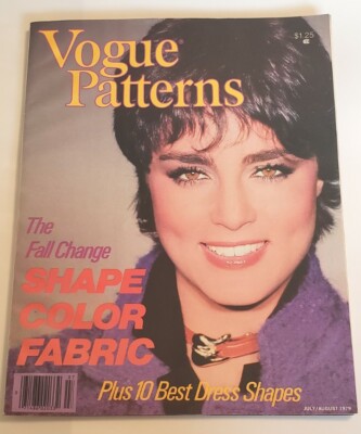 Vogue Patterns Magazine, July-August 1979- The fall Change Shape Color Fabric 