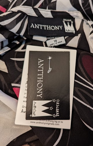 New Antthony Original sz M Cover Up Dress beach swimsuit semi sheer 2541 - Picture 4 of 4