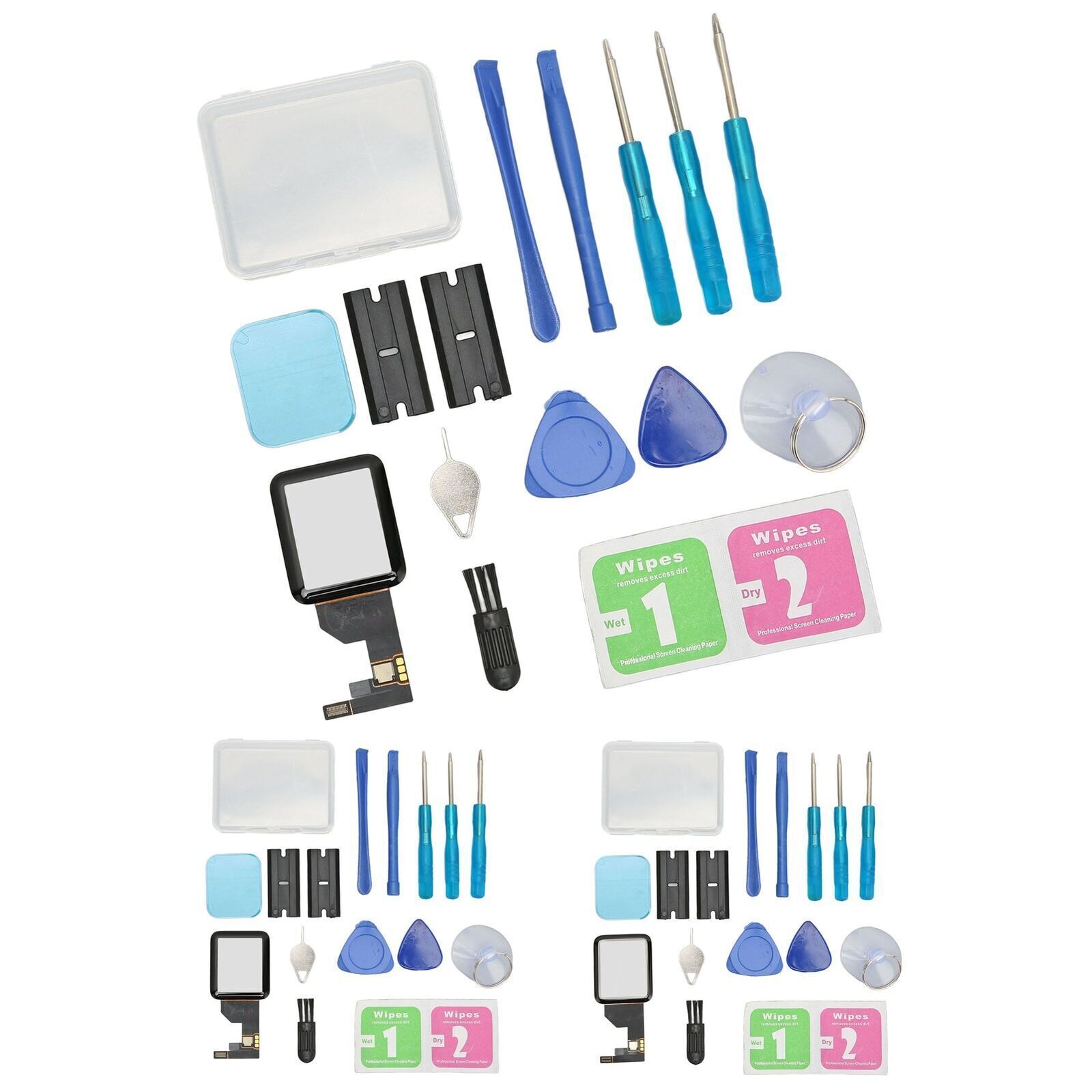 iWatch Series Front Glass Lens Digitizer Smart Watch Screen Repair Kit