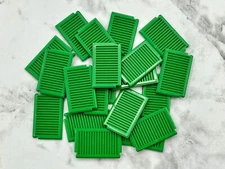 Lego Parts Lot (20) Green Shutter Window 1 x 2 x 3 ~ Vintage Town City ~ No 3856