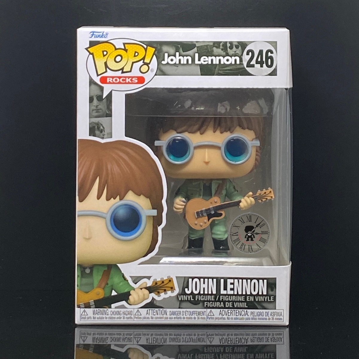 Funko Pop + Protector! Rocks #246 John Lennon in Military Outfit